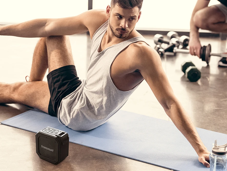 Tronsmart Groove Force Mini Bluetooth Speaker IPX7 Waterproof Column SoundBox Portable Speaker for Computer 24-Hour Play Time (10)