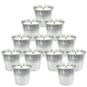 

12pcs Scented Candle Accessories Citronella Oil Portable Aromatherapy Outdoor Indoor Safe Mosquito Repellent Smokeless Picnic