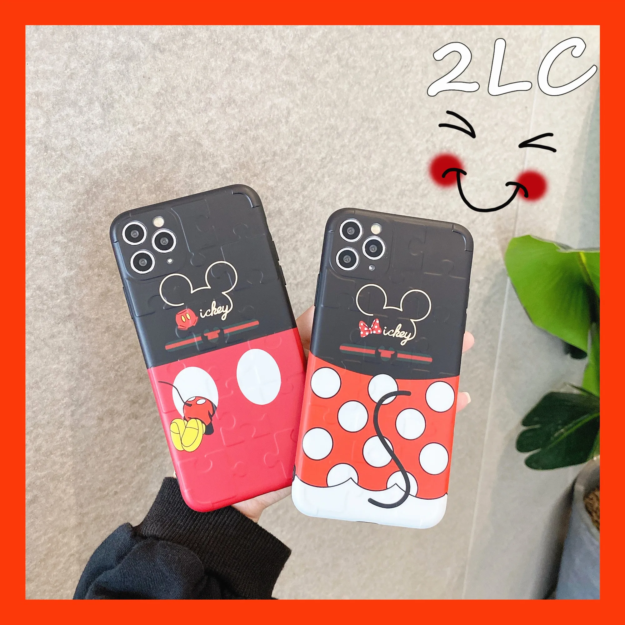 

Cute Cartoon Phone case for iphone11 11Pro Max X XR Xs max 7 8 8plus Soft IMD Jigsaw pattern Back Cover Transparent Funny Coque