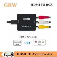 Neue Ankunft HDMI ZU AV Converter HD Video Converter Box HDMI zu RCA AV/CVSB L/R Video 1080P Mini HDMI zu AV Unterstützung NTSC PAL