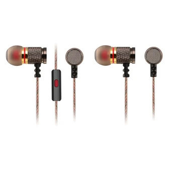 

Wired In-Ear Earphones Portable Metal Heavy Bass Sound Eaarphone Quality Music Earbuds With Mic Noise Reduction Sport Earbuds