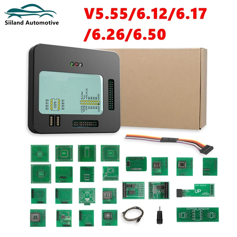 Xprog-M Chip ECU OBD2 Tunning Programmer Xprog M V5.55 V6.12 V6.17 V6.26 V6.50 X Prog Box 6.26 6.12 5.55 EEPROM Full Car Adapter car battery tester