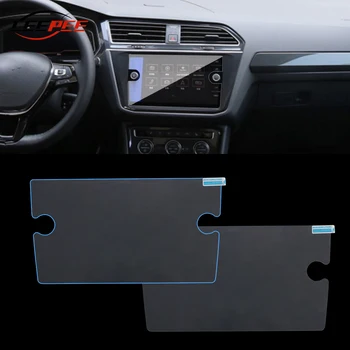 

LEEPEE 8 Inch Tempered Glass Sticker For Volkswagen Tiguan Atlas 2018 2019 Navigation Screen Protector Film Car Accessories
