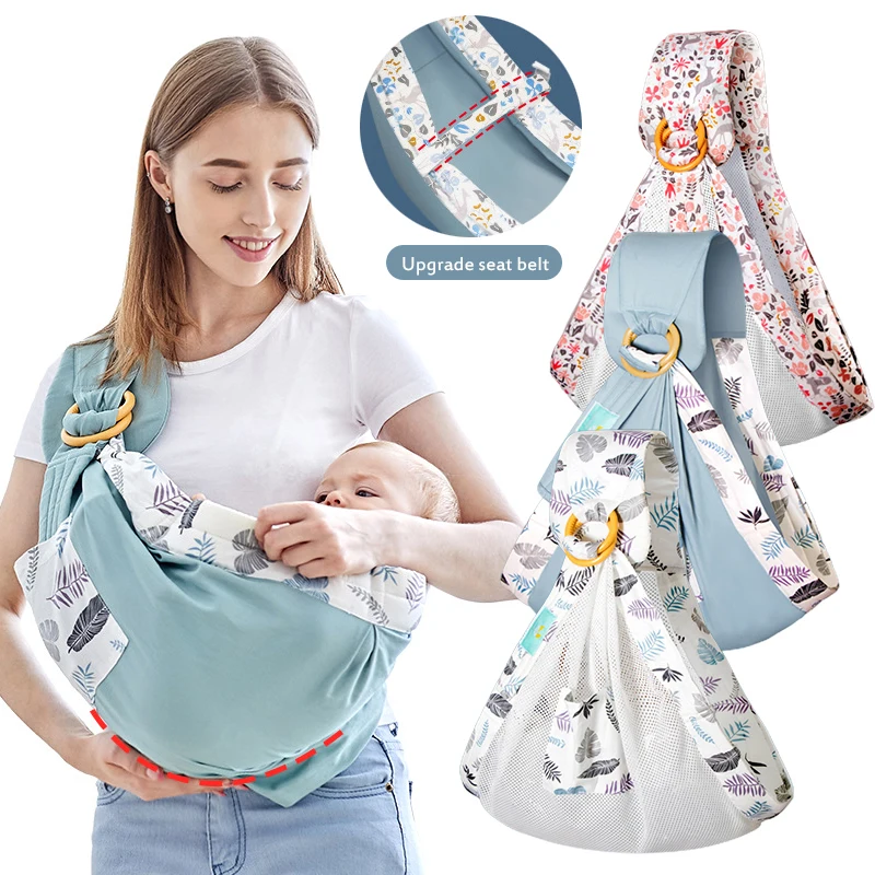 Baby Wrap Carrier Breastfeeding Backpacks Newborn Sling Infant Nursing Cover Mesh Fabric Carriers 0-36M | Мать и ребенок