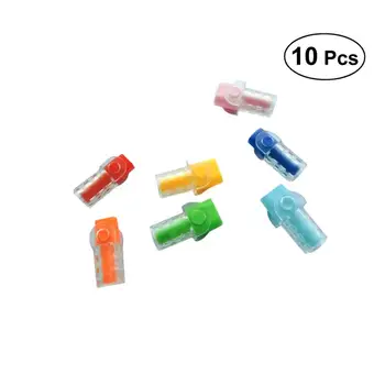 

10PCS Anti Breaking USB Data Cable Protector Data Cable Cord Protector Sleeve Protection for iPhone 8 Plus 8 7 (Random Color)