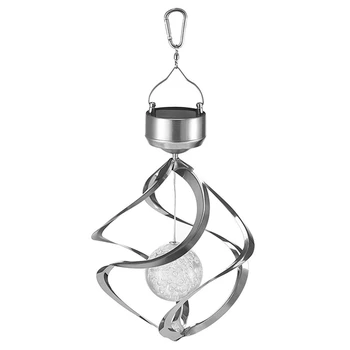 

Solar Powered Wind Chime Light LED Hanging Spinner Lamp Color Changing Home Garden Lawn Yard Patio Decoration