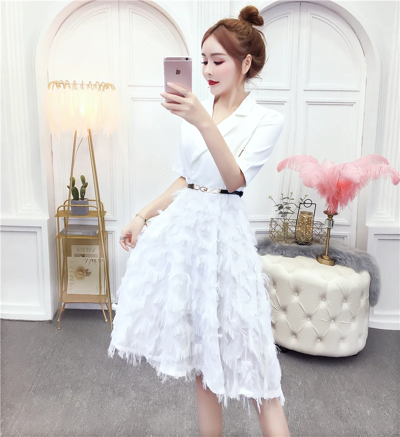 white midi Вечерние платья для женщин элегантный гостевая белая Свадебная вечеринка Платье черного цвета для пикантные Вечерние Выпускные Праздничное платье Longo Выпускной хост - Цвет: white midi