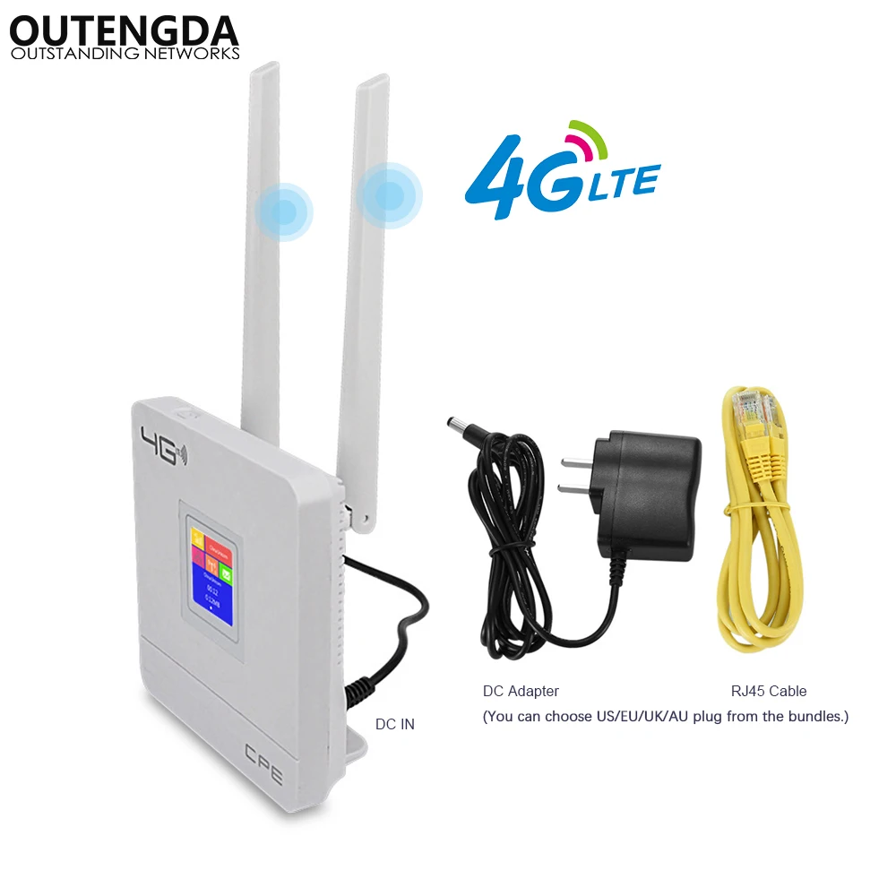 4G Wi-Fi маршрутизатор 300 Мбит Беспроводной Wi-Fi Мобильный CAT4 LTE/3g/4G открыл CPE маршрутизатор с SIM WAN/LAN Порты и разъёмы Поддержка многополосный