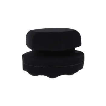 

1PCS Wave Type Tire Dressing Tools Hex Grip Applicator Handheld Tire Waxing Sponge
