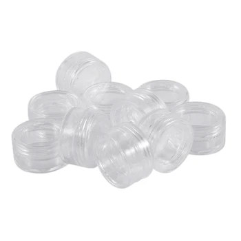 

10PCS Cosmetic Empty Jar Pot Eyeshadow Makeup Face Cream Lip Balm Container