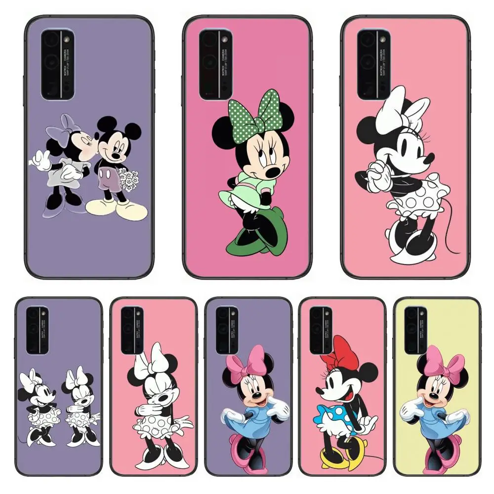 Disney розового цвета с Минни Маус чехол для телефона корпус Huawei Honor 8 9 10 20 30 S Lite рro 5g