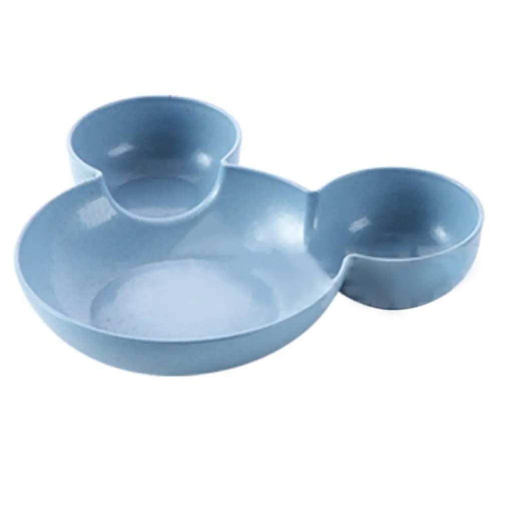 

PREUP 1pc Cartoon Small Chips Snacks Dishware Dishes Children Dinner Plate 4 Colors