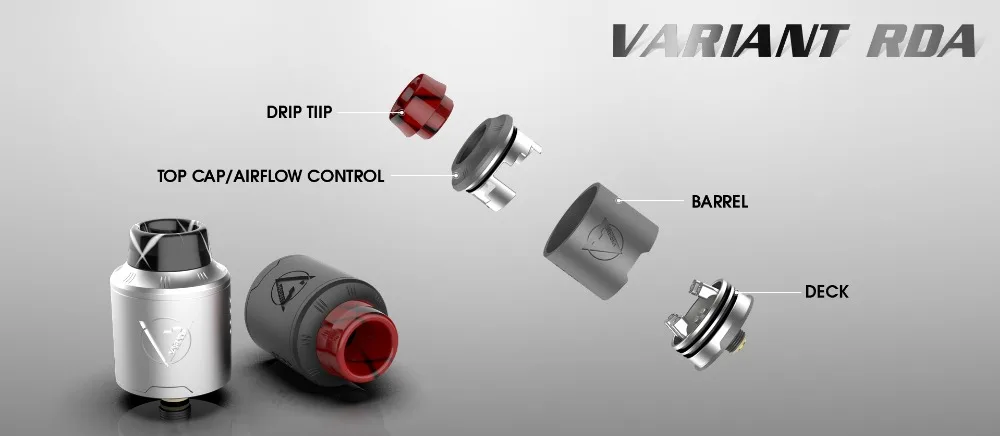 Новейший DOVPO Vape Mod Topside Lite комплект с Variant RDA с двойной катушкой атомайзер Питание от одной батареи 18650/21700/20700
