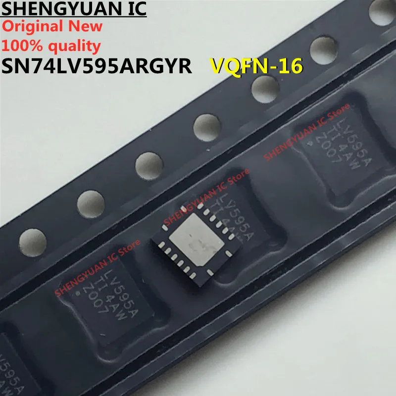 5 pcs SN74LV595ARGYR LV595A VQFN-16 SN74LV595A 74LV595A 8-BIT SHIFT REGISTERS WITH 3-STATE OUTPUT 100% New original | Электронные