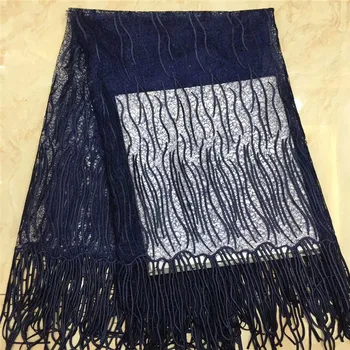 

2019 Latest African Laces Fabric Embroidery Lace French Lace Fabric Beautiful French Net tulle Lace Fabric With Sequins xc82-185