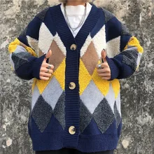 Winter Thick Cardigan Men Warm Fashion Contrast Color Casual V-neck Knit Sweater Jacket Man Streetwear Loose Sweter Coat Men Winter Thick Cardigan Men Warm Fashion Contrast Color Casual V-neck Knit Sweater Jacket Man Streetwear Loose Sweter Coat Men