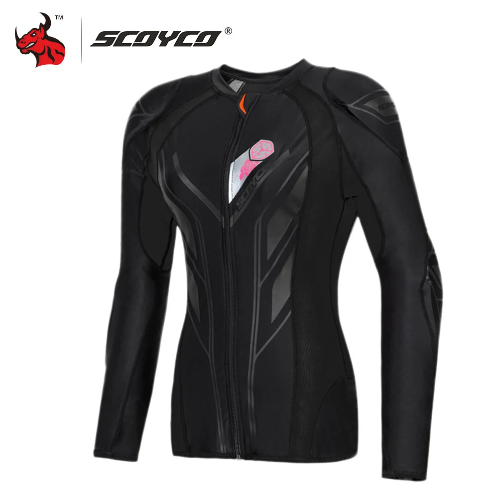 SCOYCO Motorcycle Jacket Women Jaqueta Motociclista Motocross Protection Jacket Motocross Armor Racing Body Armor Jacket