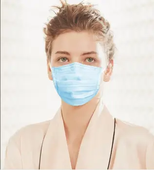 

Hot Sale 20 pcs Solid Color Face Mouth Masks Non Woven Disposable Anti-Dust Anti-virus Earloops Masks