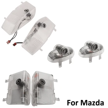

2Pcs LED Car Door Courtesy Light For Mazda 6 GG GY GT GH GJ GL 2003 - 2018 Atenza CX-9 8 RX-8 MPV LY Interior Light Projector