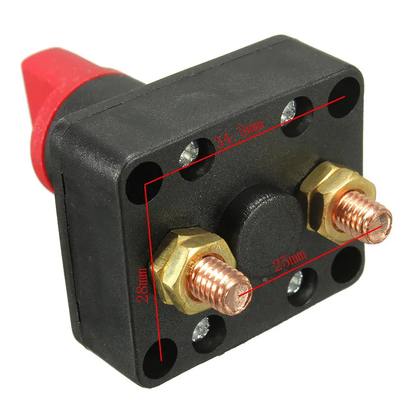 

100A Battery Isolator Disconnect Power Cut Off Kill Selector Switch for Boat Car Van Truck SNO88