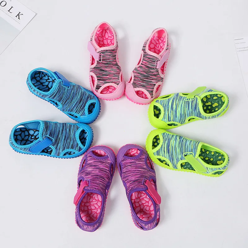 New Summer Children Beach Boys Sandals Kids Shoes Closed Toe Baby Sport Sandals for Girls Eu Size 21-32 baby shoes kids shoes children sandals kids sandals beach shoes