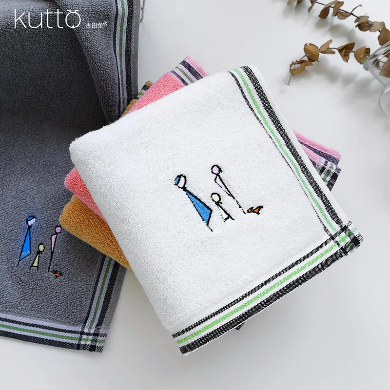  Cotton Pure Cotton Facial Handkerchief Household Adult Soft Bath Towel Face Towel Bath Men's Large 