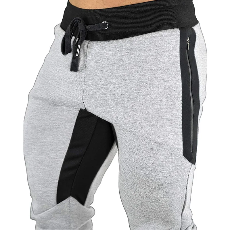 Men's  3/4 Length Cotton Summer Sweatpants Zipper Pockets Drawstring Gym Training Workout Shorts