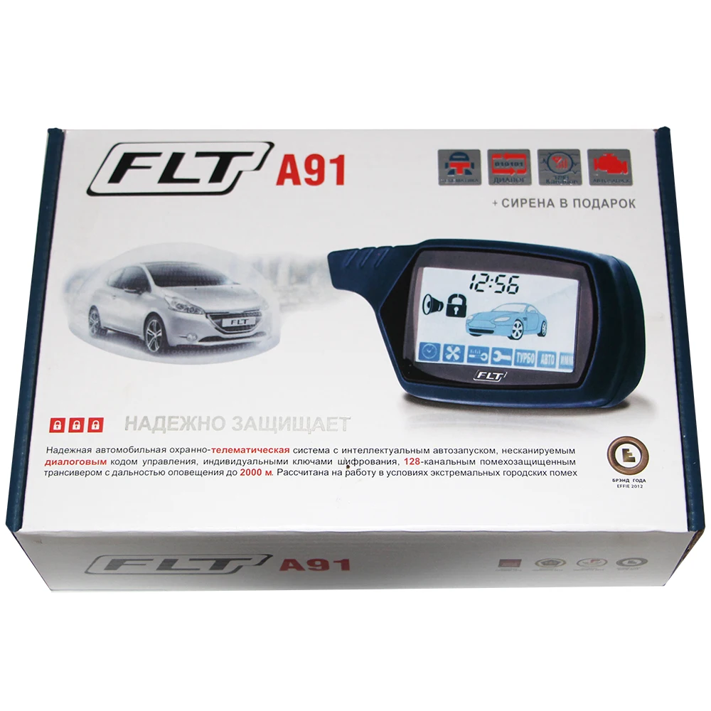 For Russian A91 Two Way Car Alarm System+ Engine Start LCD Remote Control Key A91 Russia Alarm