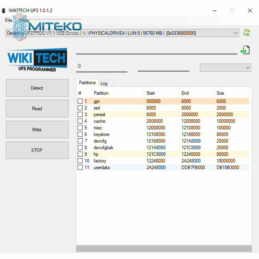 Wikitech Ufs Programmer | Socket 254 Ufs | Repair Ufs | Port.