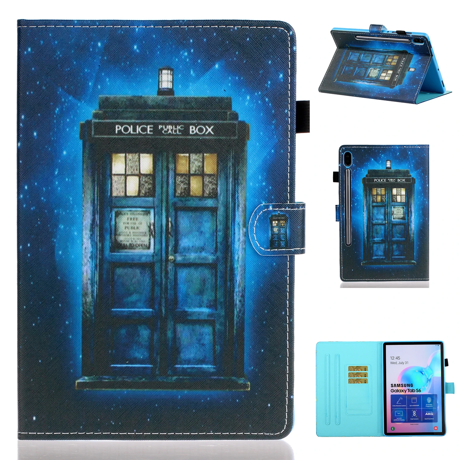 Чехол Fundas Capa для Samsung Galaxy Tab S6 10," SM-T860 SM-T865 чехол_ магнитные и слоты для карт и мягкая задняя крышка и умный просыпающийся сон - Цвет: JCT