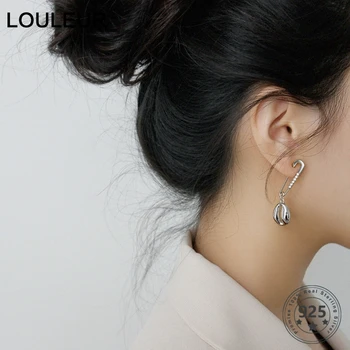 

Single Piece 925 Sterling Silver Paperclip Shell Earrings Zircon Gold Safety Pins Stud Earrings For Women Fashion Fine Jewelry