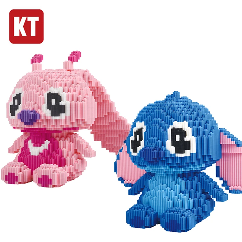 

KT Anime Animal Stitch Building Blocks Creator Figure 3D Model Kits Mini Diamond Bricks Assembly Toy for Children Boys Gifts