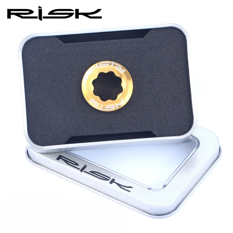 Golden RISK M20x8mm велосипедный шатун Болты для XT/XT* R/SLX/Deore Велосипедное колесо цепной передачи полые рукоятка болты для крышки титанового сплава - Цвет: Golden