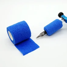 5 см Одноразовые самоклеющиеся Нетканые эластичные бандажные ручки покрытие трубки обертывание спортивная лента тату инструменты
