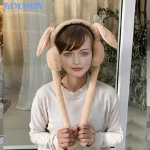 JAYCOSIN наушники, зимние аксессуары для женщин, милые наушники, теплые, можно перемещать, подушка безопасности, Магнитная крышка, плюшевая, для танцев, с заячьими ушками, для девочек 1028