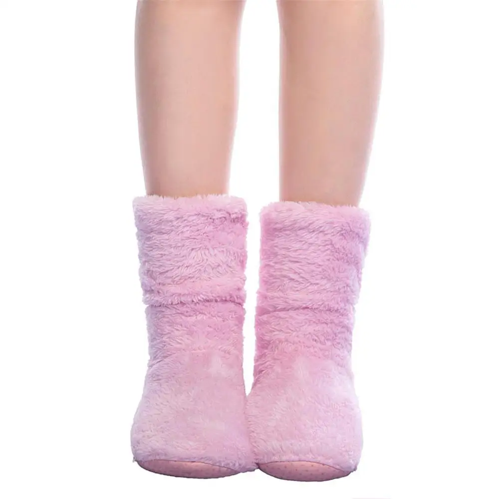 Оптовая продажа женские плюшевые домашние тапочки FRALOSHA носки для пола из