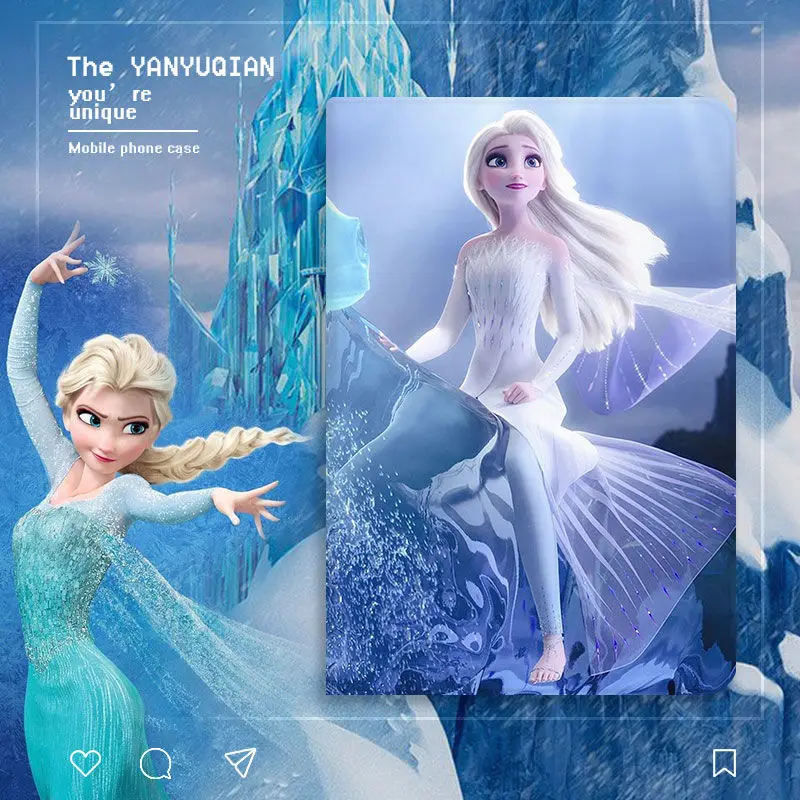 Disney Funda De Frozen Para Tableta Cubierta Suave De Elsa Para Ipad 10 2 19 Ipad Mini 1 2 3 9 7 17 18 Ipad Air 1 2 9 7 Aliexpress Ordenadores Y Oficina