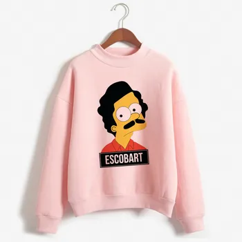 

2019 Newest Pablo Escobar Hoodies Women Fashion Colombian Drug Lord Cartel Money Hoodie Womens Clothing 90s Harajuku Sweatshirt