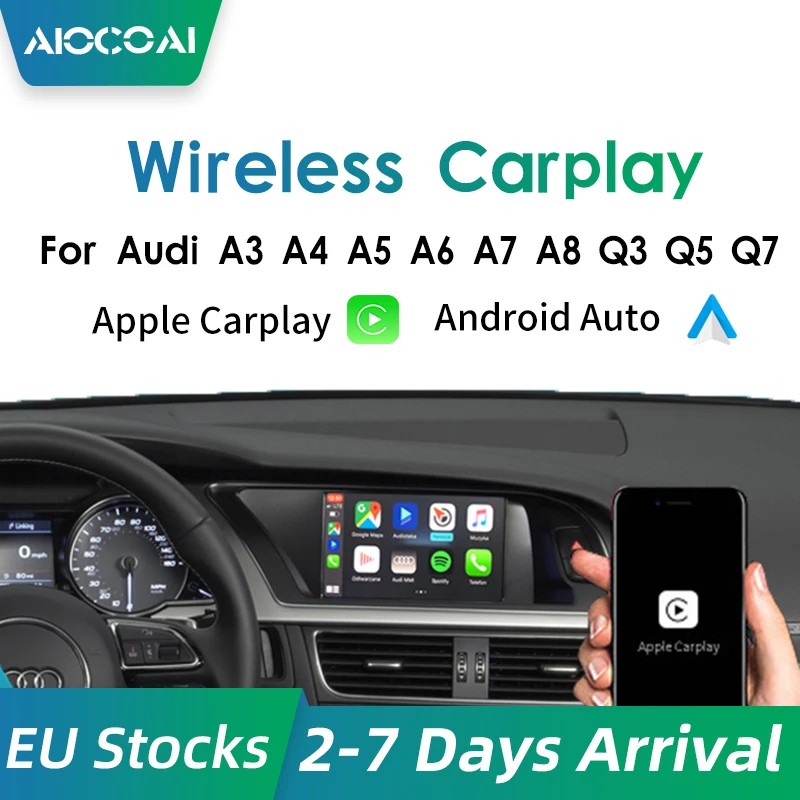 Andream Wireless Carplay Module For Audi Q5 Q7 Q3 A3 A4 A5 A6 A7 Mmi System Support Android Auto Mirror Link Upauto