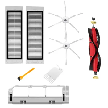 

1Pcs Main Brush Cover + 1Pcs Main Brushes + 2Pcs Filters + 2Pcs Side Brushes + 1Pcs Yellow Brush + 1Pcs White Brush for Xiaomi 1