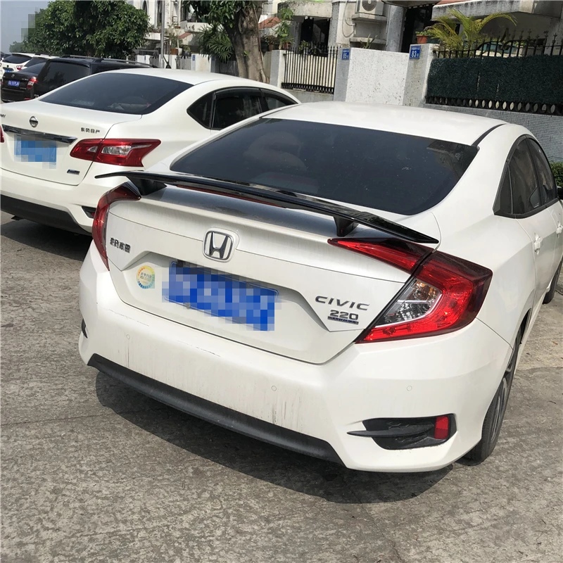 Спойлер для Honda CIVIC 2016 2018 спойлер TF АБС пластик цветной задний автомобиля|Спойлеры