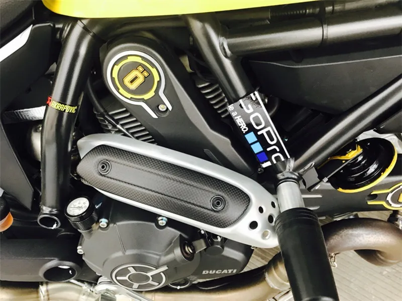 Для DUCATI Scrambler 400 800 1200 мотоциклетные части из углеродного волокна вентиляционная крышка защита