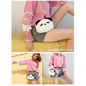 

2020 Cat Fan New Cute Cartoon Plush Chain Bag Vibrating Net Red Personality Rabbit Bear Casual Shoulder Messenger Bag