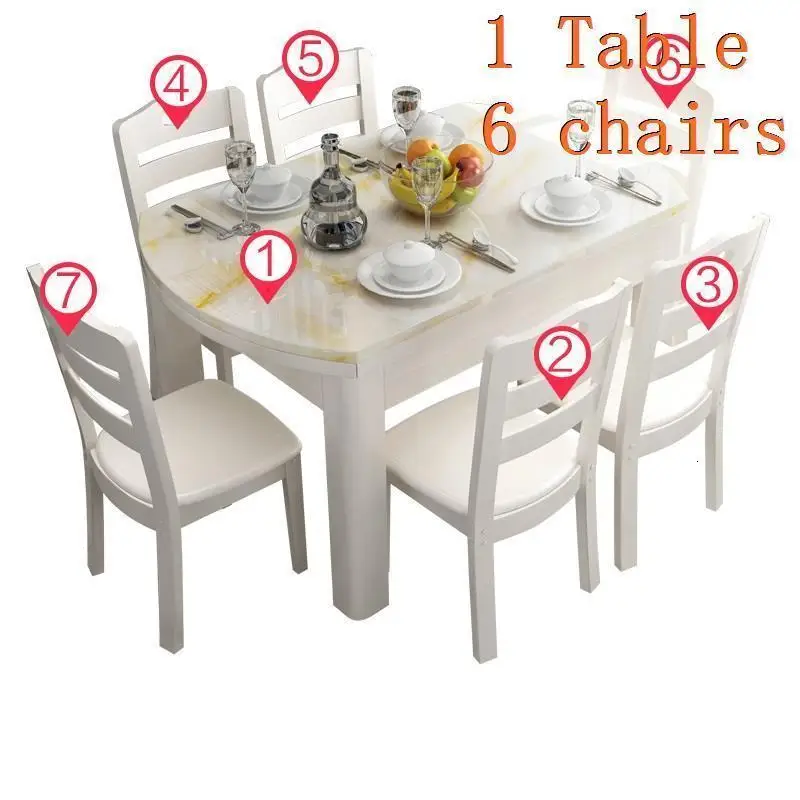 Number 12 Eet Marmol Dinning Tavolo Comedores Mueble Eettafel набор Tisch Juego Tafel деревянный стол Comedor Mesa De Jantar - Цвет: Number 12