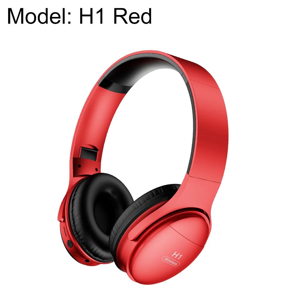 Simvict повязка на голову беспроводные наушники Bluetooth гарнитуры Стерео игровая гарнитура Bluetooth 5,0 - Цвет: H1 Red
