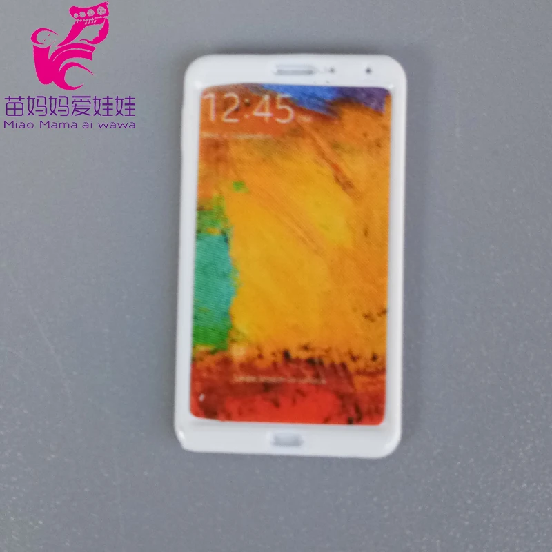 Mini Phone Mobile Laptop for 1/12 1/8 Bjd Doll Barbie 27 H075cf15f399e404cb6e6e5826d6799ac6