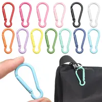 5Pcs New Aluminum Alloy Carabiner Outdoor Spring Snap Clip Water Bottle Hooks Keychain Climbing Camping Hiking Quickdraws Tools 1
