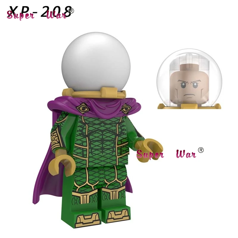 Одиночный фильм Marvel Человек-паук вдали от дома Mysterio Марии Хил Ned Liz Hydro Man Spiderman Строительные кубики, детские игрушки - Цвет: XP208