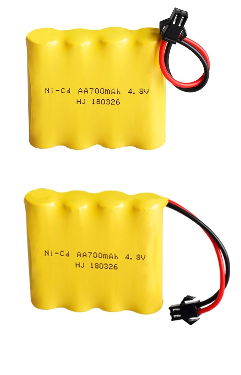SM Plug) 4,8 в Ni-cd аккумулятор и зарядное устройство для радиоуправляемых игрушек машинки танки роботы лодки пистолеты 4* AA 700 мАч 4,8 В перезаряжаемый аккумулятор - Цвет: Dark Khaki