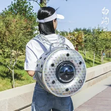 Стиль, водонепроницаемая переноска для питомцев С Круглым пространством, дышащая сумка для собак, рюкзак для кошек, уличная дорожная сумка для переноски в автомобиле, сумка на плечо для щенков